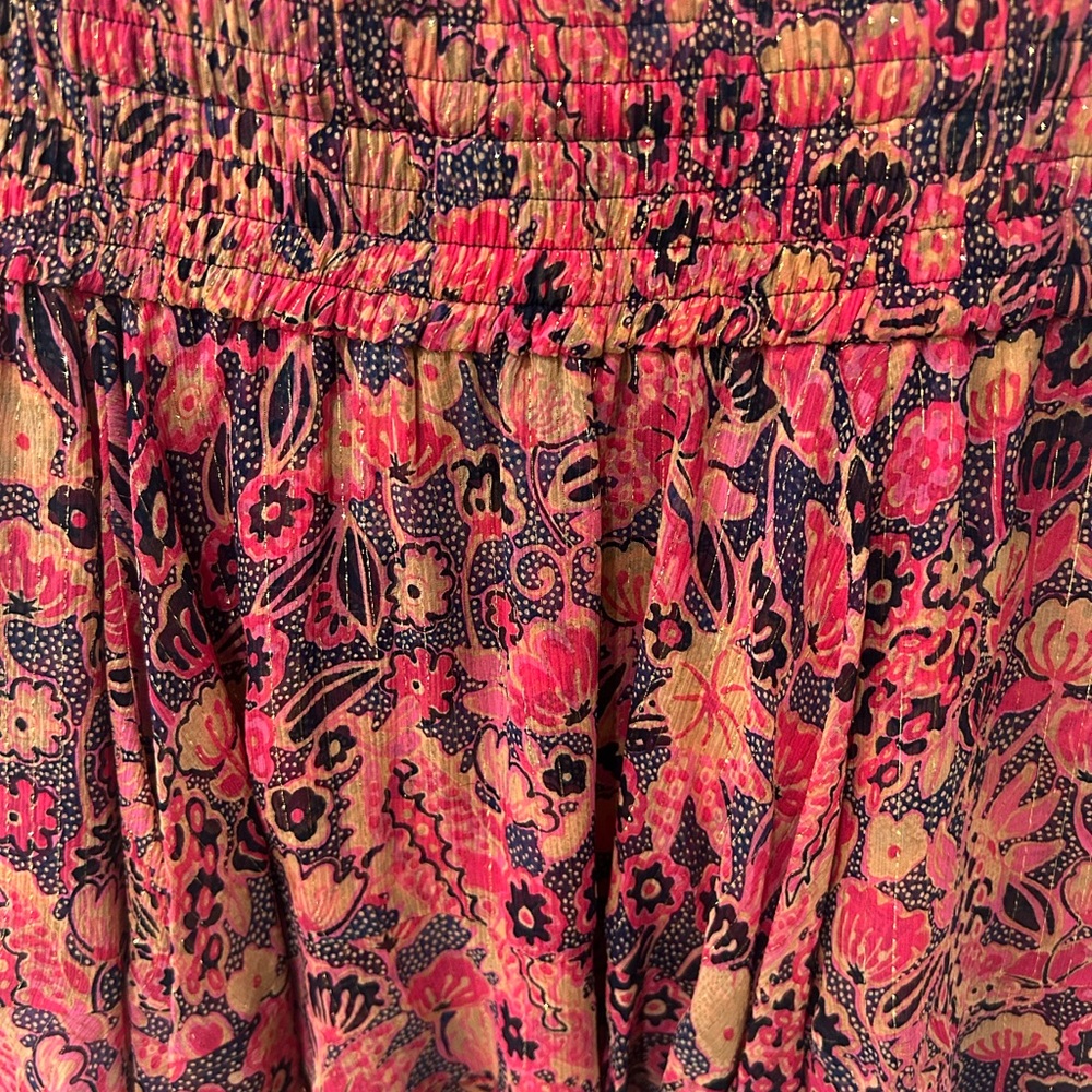 A.L.C. Vera Silk Chiffon Tiered Mink Skirt - Picture 4 of 6